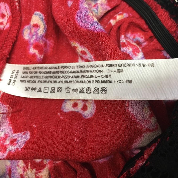 EUC Free People Forties Feels Floral Bell Sleeve Lace Bodysuit - Picture 11 of 11